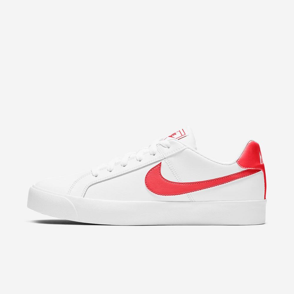 Sneakers Nike Court Royale AC Blanche 0871-623 White/Gum Light Brown/Flash Crimson Femme | EFX-01087390